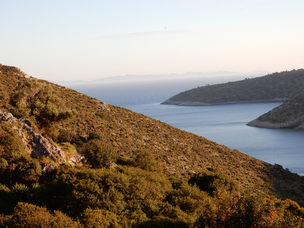 View from "Mikro Horio" on Agathonisi Island, Greece