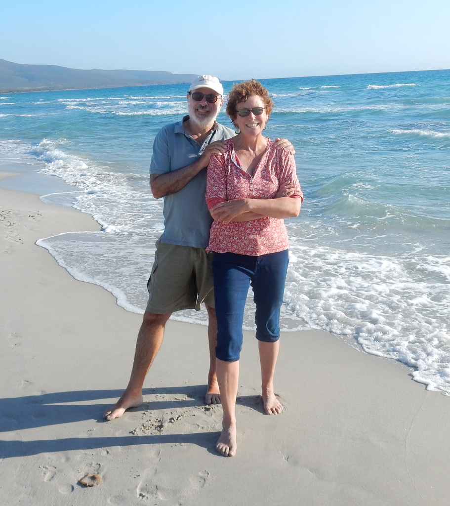 Mark and Laura at Porto Pino