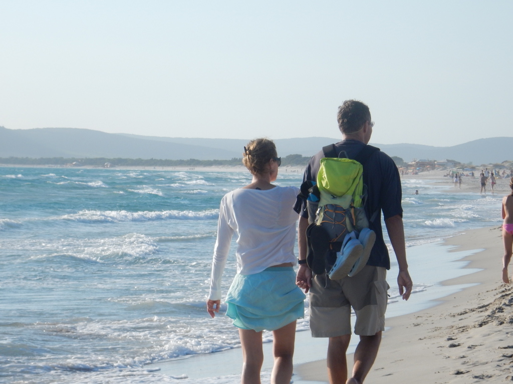 Britta and Michael at Porto Pino