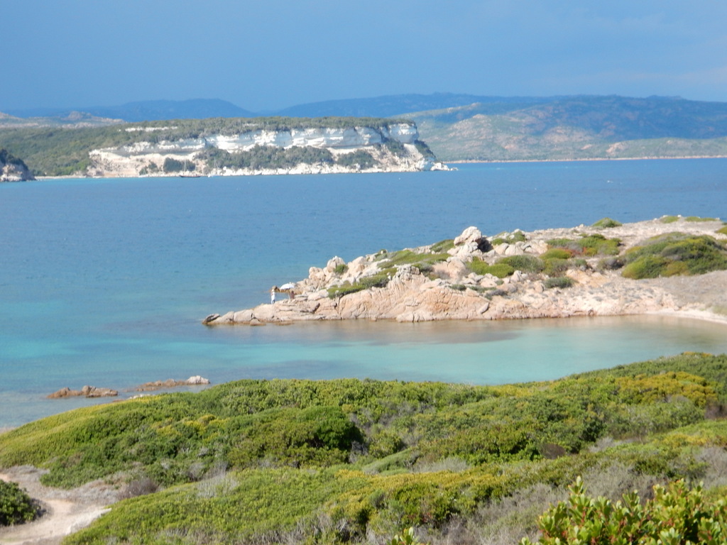 The bay at Santaâ€™Manza in southeastern Corsica where we anchored for five days